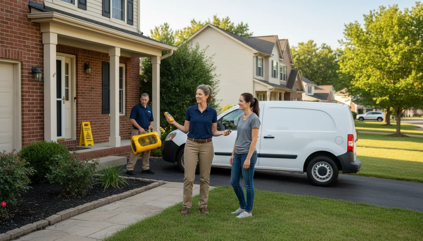 Residential water damage restoration in Imperial, NE